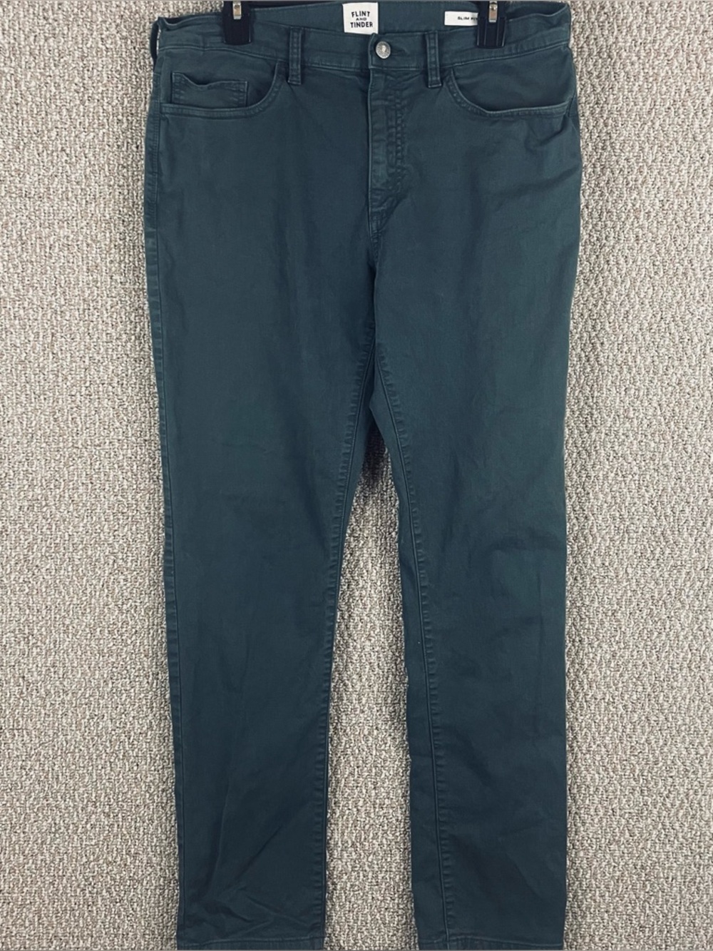 Flint Tinder Pants Mens 34x32 (34x30) Slim Fit Cotton Stretch Chino Casual F71